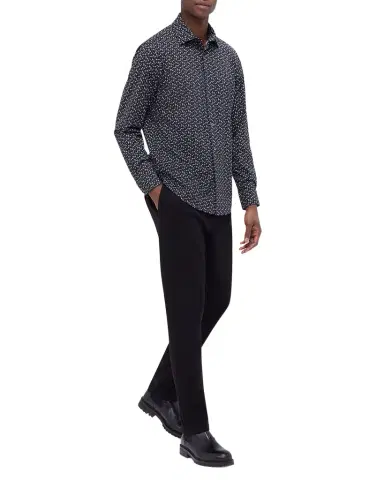 Bugatchi Men's OoohCotton James Cocktail-Print Sport Shirt | Thumbnail 1 Bugatchi Men's OoohCotton James Cocktail-Print Sport Shirt | Thumbnail 1