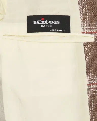 Kiton Men's Cashmere-Blend Plaid Sport Coat | Thumbnail 6
