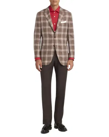 Kiton Men's Cashmere-Blend Plaid Sport Coat | Thumbnail 1