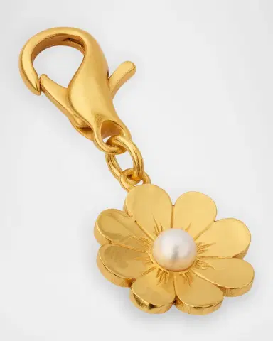 Golden Goose Daisy Pearl-Embellished Bag Charm | Thumbnail 2