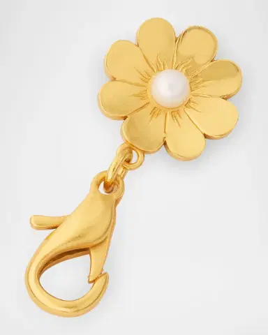 Golden Goose Daisy Pearl-Embellished Bag Charm | Thumbnail 3