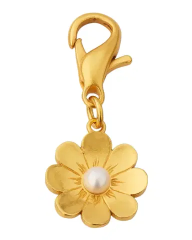 Golden Goose Daisy Pearl-Embellished Bag Charm | Thumbnail 1