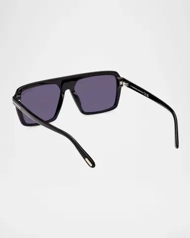 Tom Ford Men's Vincent Acetate Rectangle Sunglasses | Thumbnail 2 Tom Ford Men's Vincent Acetate Rectangle Sunglasses | Thumbnail 2