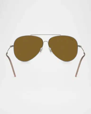 Ray-Ban Metal & Plastic Aviator Sunglasses, 59MM | Thumbnail 3