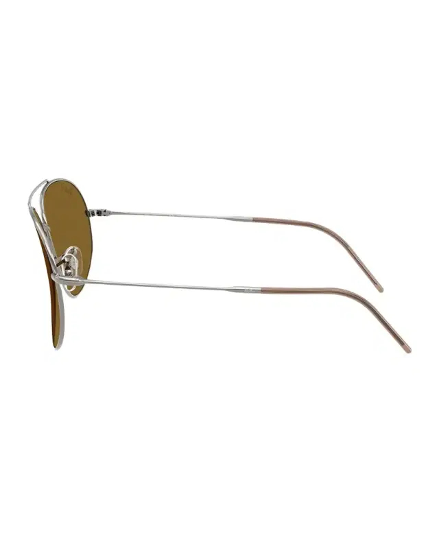Metal & Plastic Aviator Sunglasses, 59MM