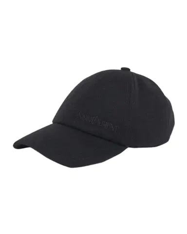 Saint Laurent Vintage Cashmere Logo-Print Baseball Cap | Thumbnail 1