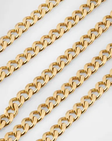 Sydney Evan Men 's 14K Yellow Gold Curb Link Chain Necklace, 22"L | Thumbnail 3