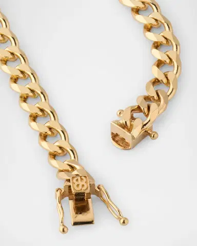 Sydney Evan Men 's 14K Yellow Gold Curb Link Chain Necklace, 22"L | Thumbnail 4