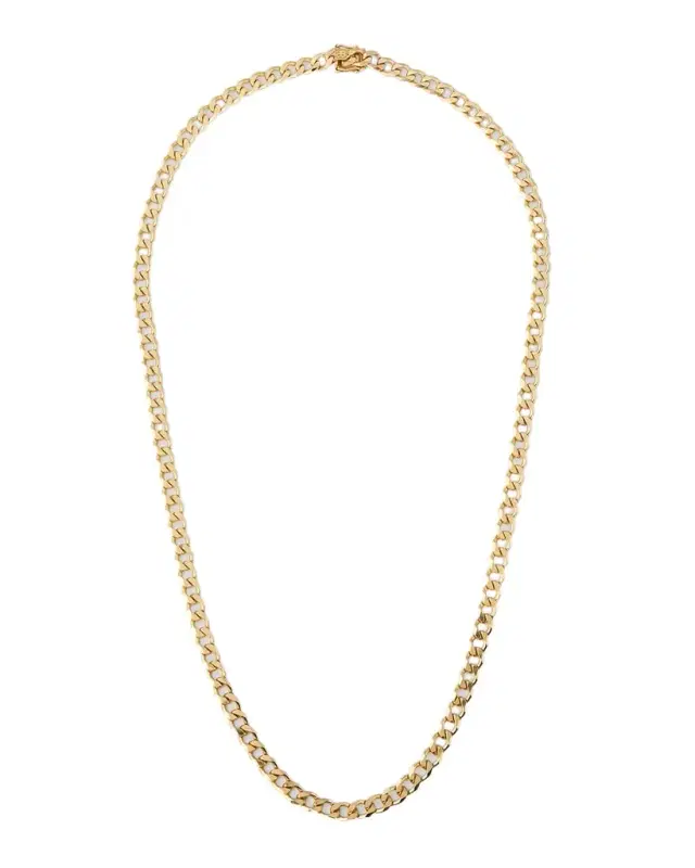 Men 's 14K Yellow Gold Curb Link Chain Necklace, 22"L