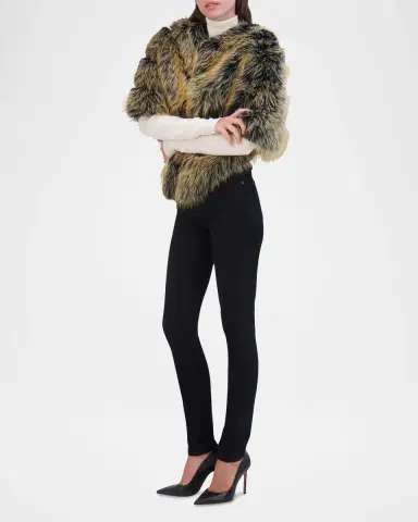 Theia Fox-Like Faux Fur Cape | Thumbnail 2 Theia Fox-Like Faux Fur Cape | Thumbnail 2