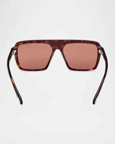 Tom Ford Men's Vincent Acetate Rectangle Sunglasses | Thumbnail 5