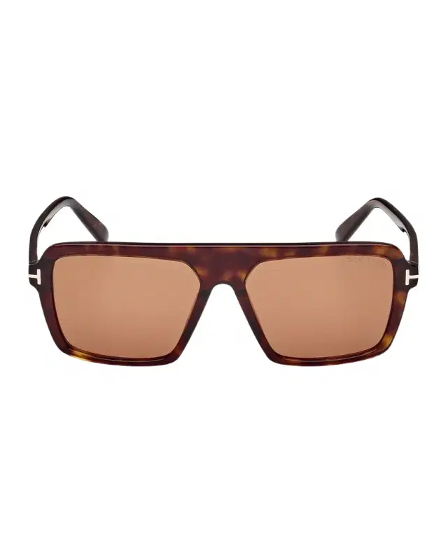 TOM FORD Men 's Vincent Acetate Rectangle Sunglasses