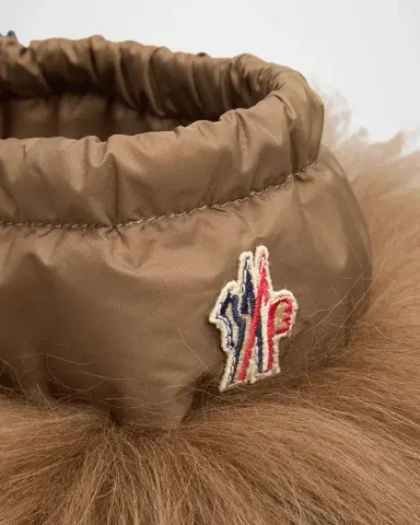 Moncler Gaia Shaggy Shearling Tall Snow Boots | Thumbnail 4