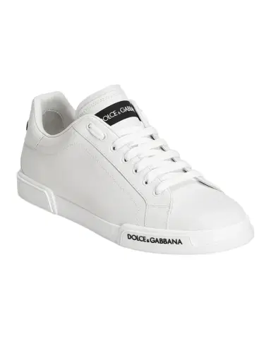 Dolce & Gabbana Men's Leather Low-Top Sneakers | Thumbnail 1 Dolce & Gabbana Men's Leather Low-Top Sneakers | Thumbnail 1