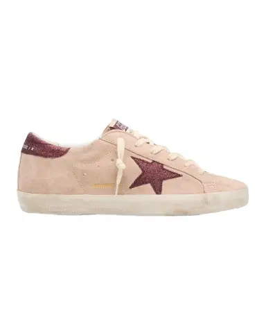 Golden Goose Super-Star Glitter Suede Low-Top Sneakers | Thumbnail 1