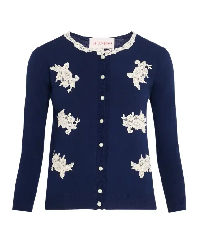 Lace Wool Cardigan