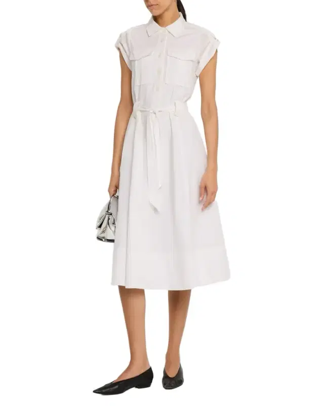 Derek Lam 10 Crosby Kayla Belted Midi Shirtdress