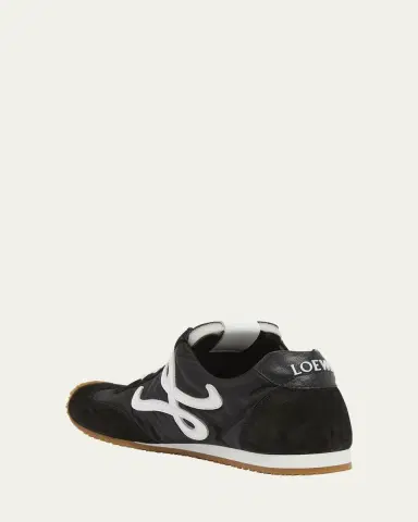 Loewe Flow Runner Suede and Leather Sneakers | Thumbnail 3 Loewe Flow Runner Suede and Leather Sneakers | Thumbnail 3