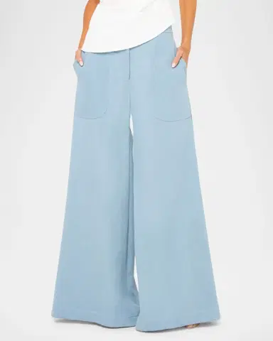 JBQ Oslo Chambray Wide-Leg Pants | Thumbnail 2