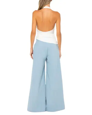 JBQ Oslo Chambray Wide-Leg Pants | Thumbnail 1