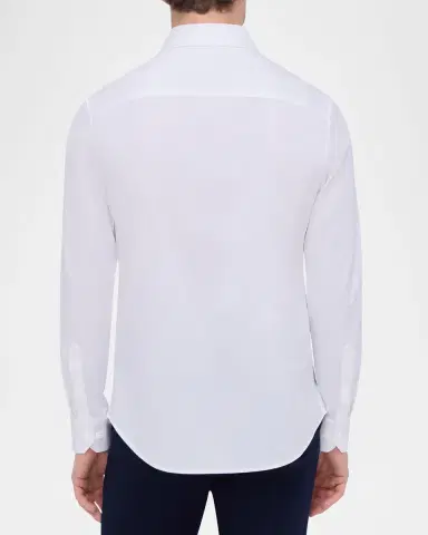 Bugatchi Men 's OoohCotton James Solid Sport Shirt | Thumbnail 2