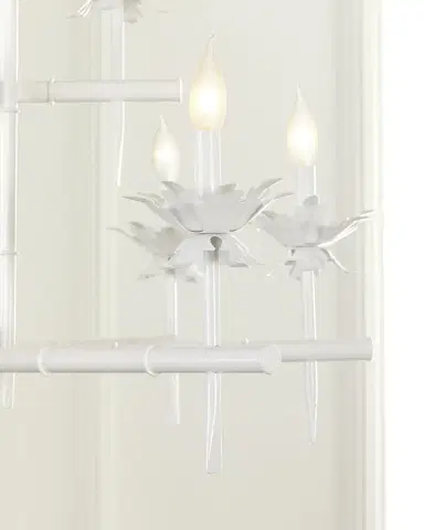 Neiman Marcus Bamboo 12-Light 2-Tier Chandelier | Thumbnail 3