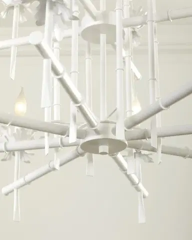 Neiman Marcus Bamboo 12-Light 2-Tier Chandelier | Thumbnail 6