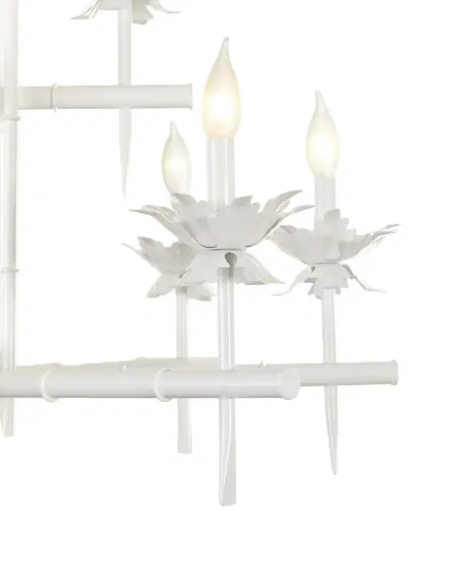 Neiman Marcus Bamboo 12-Light 2-Tier Chandelier