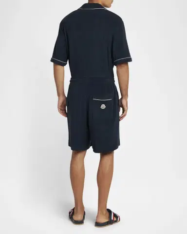 Moncler Men's Terry Drawstring Shorts | Thumbnail 3 Moncler Men's Terry Drawstring Shorts | Thumbnail 3