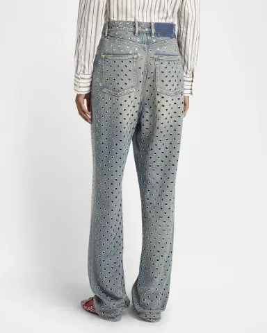 Golden Goose Kim Grommet Sandwash Denim Straight-Leg Jeans | Thumbnail 3 Golden Goose Kim Grommet Sandwash Denim Straight-Leg Jeans | Thumbnail 3