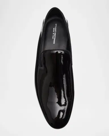 Stuart Weitzman Men's Buzz Patent Leather Loafers | Thumbnail 4 Stuart Weitzman Men's Buzz Patent Leather Loafers | Thumbnail 4