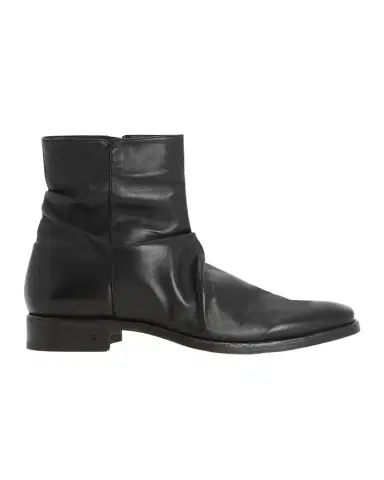 JOHN VARVATOS Men's Morrison Sharpei Leather Zip Ankle Boots | Thumbnail 1 JOHN VARVATOS Men's Morrison Sharpei Leather Zip Ankle Boots | Thumbnail 1