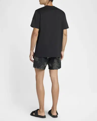 Moncler Men's Logo Crew T-Shirt | Thumbnail 3 Moncler Men's Logo Crew T-Shirt | Thumbnail 3