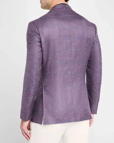 Canali Men's Windowpane Sport Coat | Thumbnail 3 Canali Men's Windowpane Sport Coat | Thumbnail 3