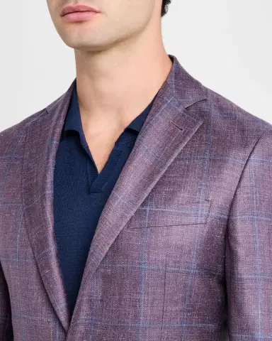 Canali Men's Windowpane Sport Coat | Thumbnail 5 Canali Men's Windowpane Sport Coat | Thumbnail 5