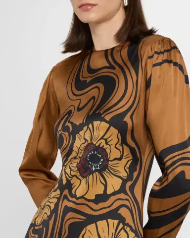 La DoubleJ Clingy Long-Sleeve Maxi Swing Dress | Thumbnail 5 La DoubleJ Clingy Long-Sleeve Maxi Swing Dress | Thumbnail 5