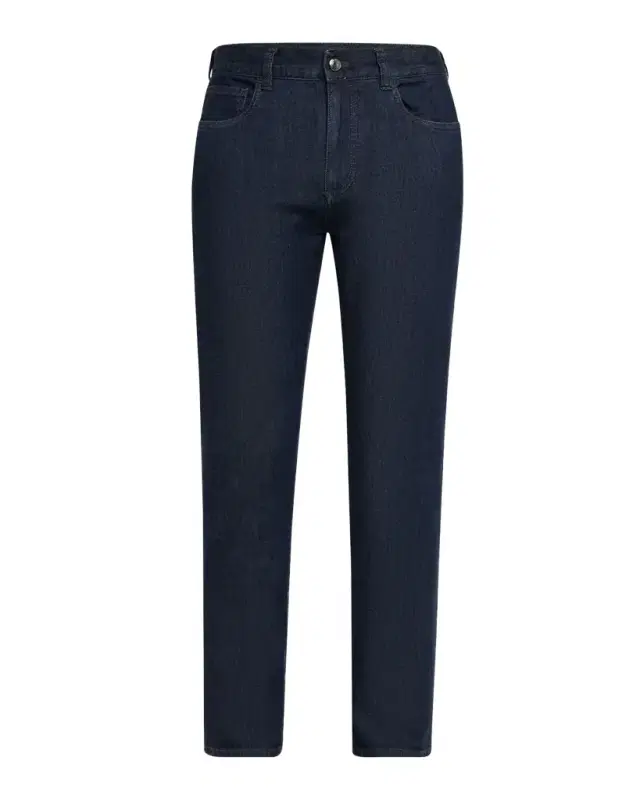 Canali Men 's Dark-Wash Soft Touch Denim Jeans