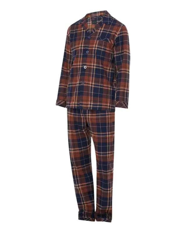 Men 's Flannel Long Pajama Set