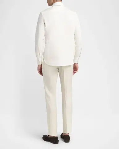 TOM FORD Men 's Cotton-Silk Poplin Western Shirt | Thumbnail 3 TOM FORD Men 's Cotton-Silk Poplin Western Shirt | Thumbnail 3