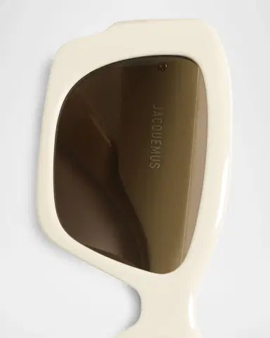 Jacquemus Croisière Rectangle Acetate Sunglasses | Thumbnail 2
