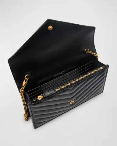 Saint Laurent Cassandre Small YSL Wallet on Chain in Quilted Leather | Thumbnail 3 Saint Laurent Cassandre Small YSL Wallet on Chain in Quilted Leather | Thumbnail 3