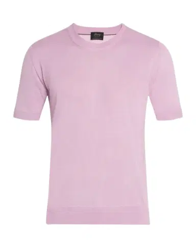 Brioni Men's Short-Sleeve Knit Sweater | Thumbnail 1