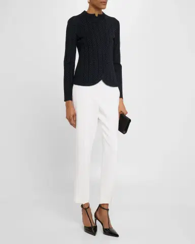 Emporio Armani Asymmetric Knit Jersey Jacket | Thumbnail 2 Emporio Armani Asymmetric Knit Jersey Jacket | Thumbnail 2