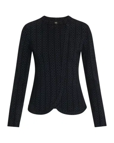 Emporio Armani Asymmetric Knit Jersey Jacket | Thumbnail 1 Emporio Armani Asymmetric Knit Jersey Jacket | Thumbnail 1