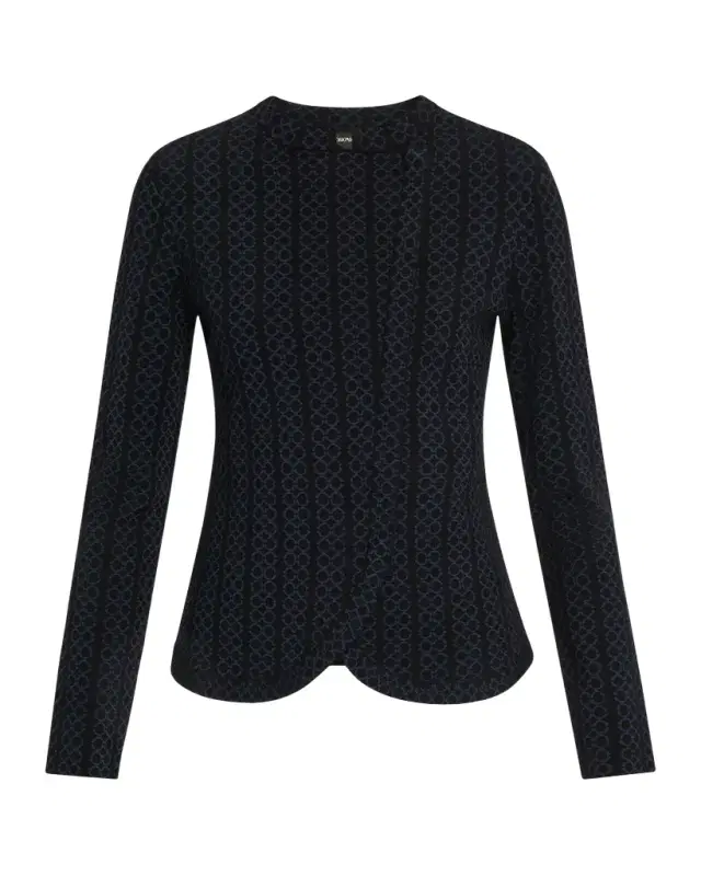 Emporio Armani Asymmetric Knit Jersey Jacket