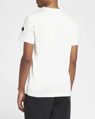 Moncler Men's Cotton Faded Logo T-Shirt | Thumbnail 3