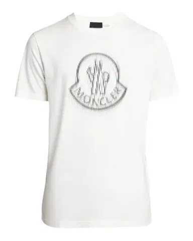 Moncler Men's Cotton Faded Logo T-Shirt | Thumbnail 1