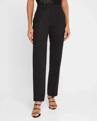 Emporio Armani Mid-Rise Straight-Leg Trousers | Thumbnail 4 Emporio Armani Mid-Rise Straight-Leg Trousers | Thumbnail 4