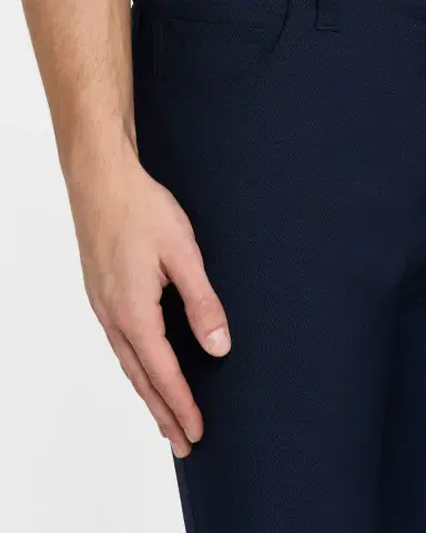 Emporio Armani Men's Textured Wool 5-Pocket Pants | Thumbnail 4