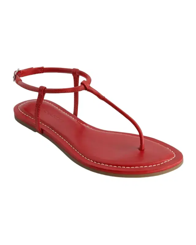 Hercu Leather Ankle-Strap Flat Sandals